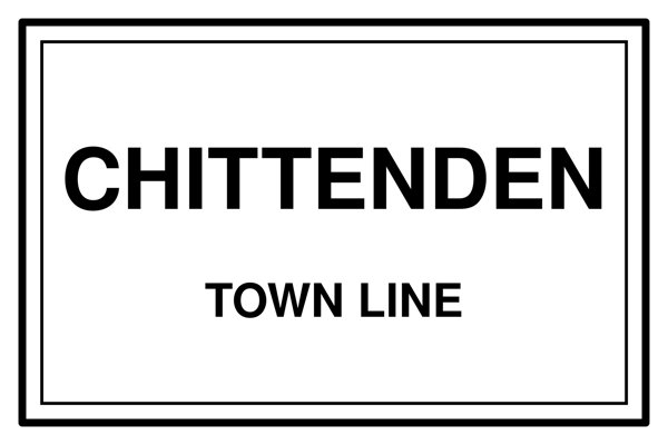 Chittenden Town Line Mug artwork detail
