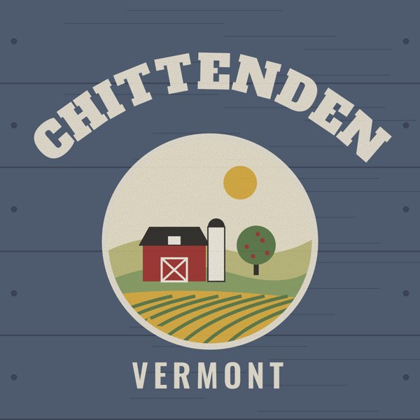 Chittenden Hometown Wood Sign artwork detail