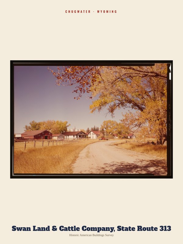 Chugwater Swan Land & Cattle Company, State Route 313 Archive Print artwork detail
