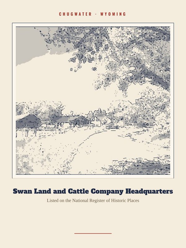 Chugwater Swan Land and Cattle Company Headquarters Landmark Print artwork detail