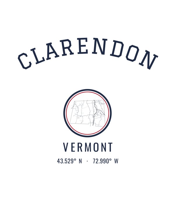 Clarendon Hometown Ornament artwork detail