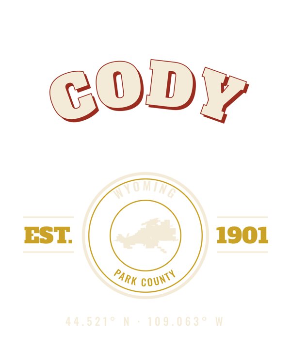 Cody Est. Tee artwork detail
