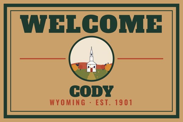 Cody Welcome Doormat artwork detail