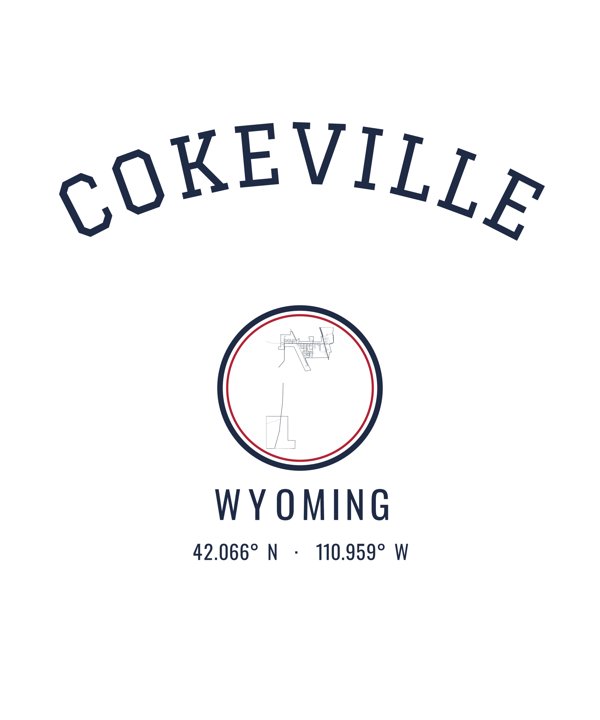 Cokeville Hometown Ornament artwork detail