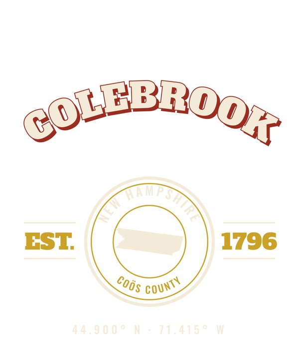 Colebrook Est. Tee artwork detail