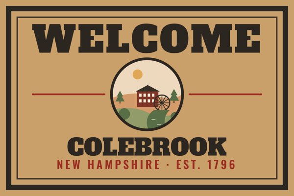 Colebrook Welcome Doormat artwork detail