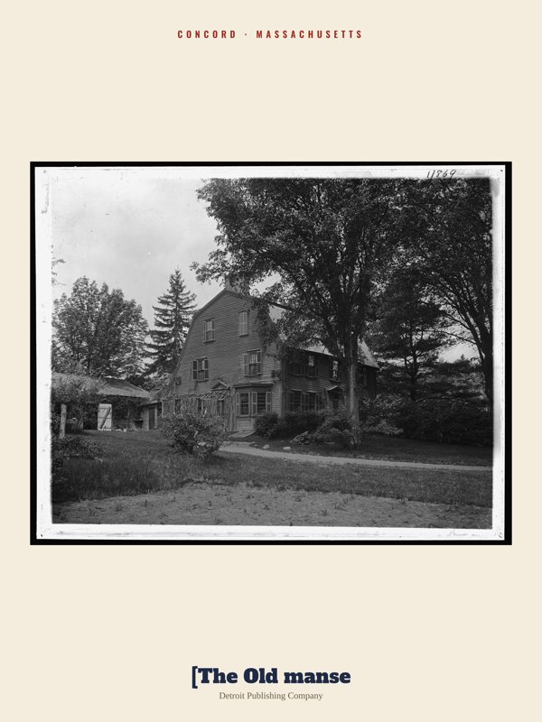 Concord [The Old manse Archive Print artwork detail