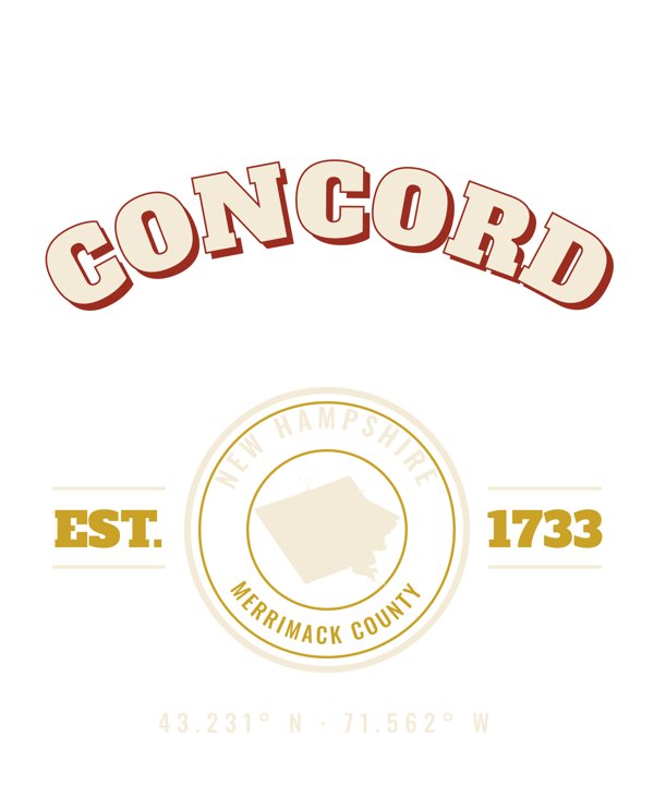 Concord Est. Tee artwork detail