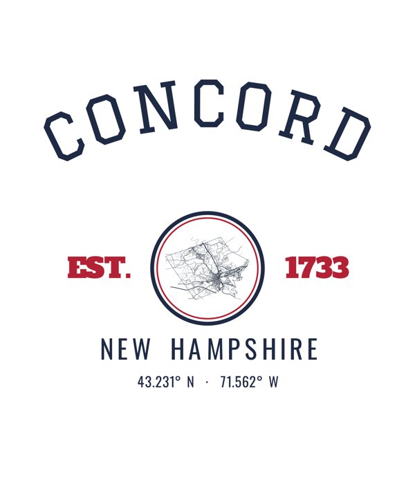 Concord Hometown Ornament artwork detail