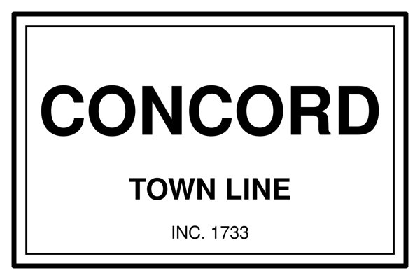 Concord Town Line Mug artwork detail
