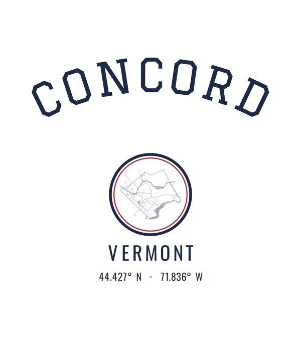 Concord Hometown Ornament artwork detail