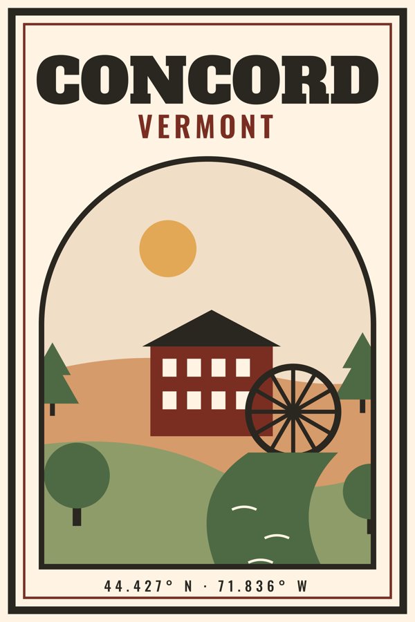 Concord Garden Flag artwork detail