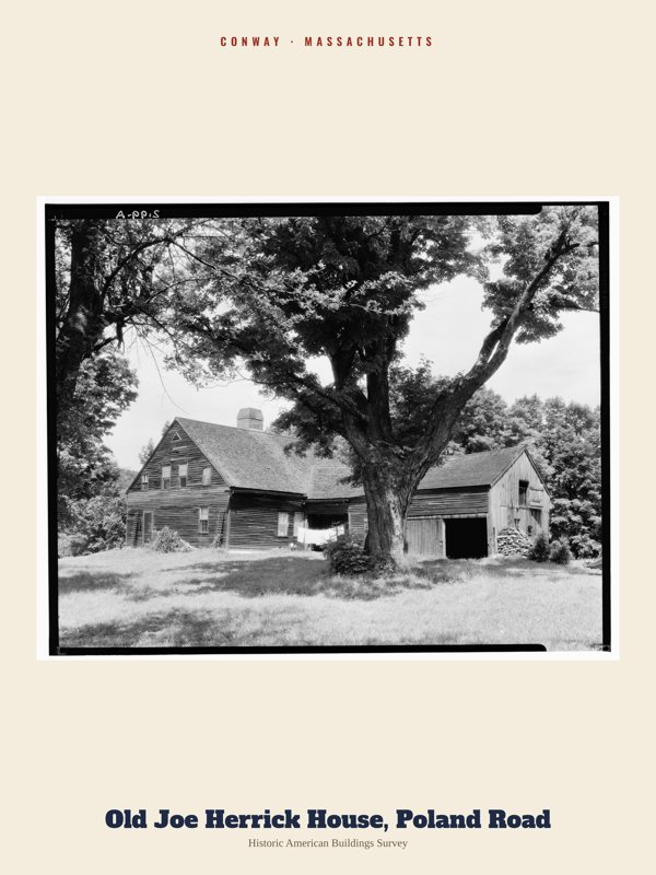 Conway Old Joe Herrick House, Poland Road Archive Print artwork detail