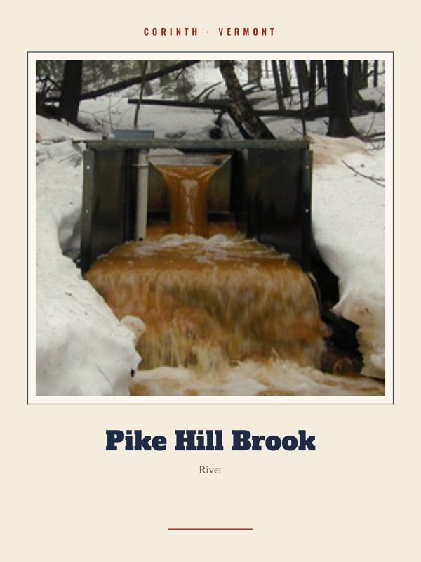 Corinth Pike Hill Brook Landmark Print artwork detail