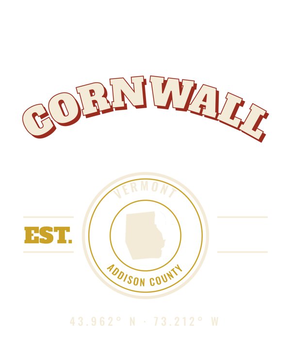 Cornwall Est. Tee artwork detail