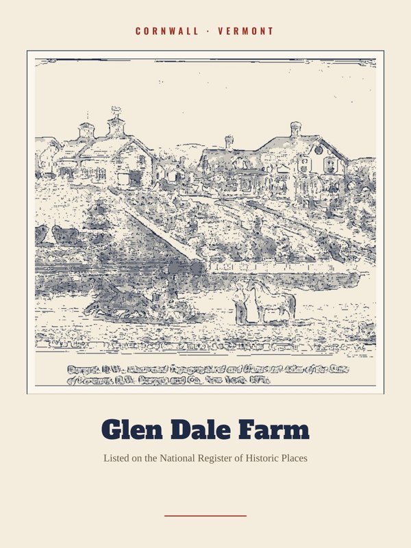 Cornwall Glen Dale Farm Landmark Print artwork detail