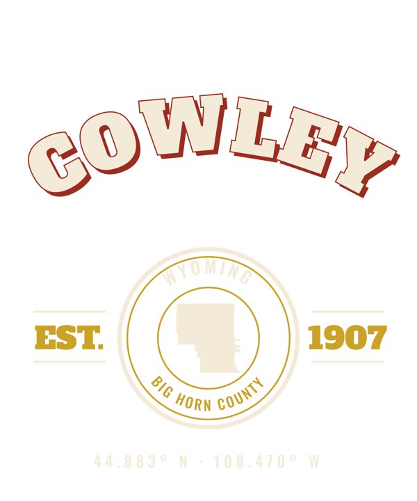Cowley Varsity Crewneck artwork detail