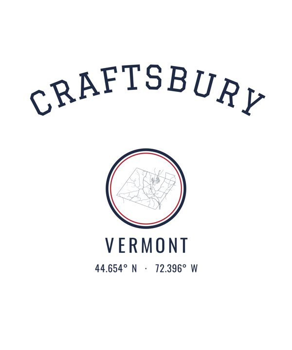 Craftsbury Hometown Ornament artwork detail