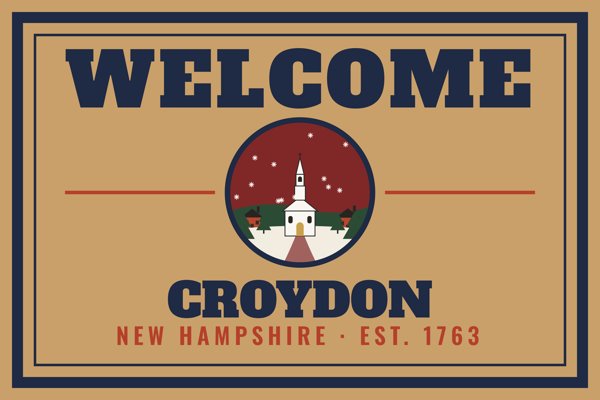Croydon Welcome Doormat artwork detail