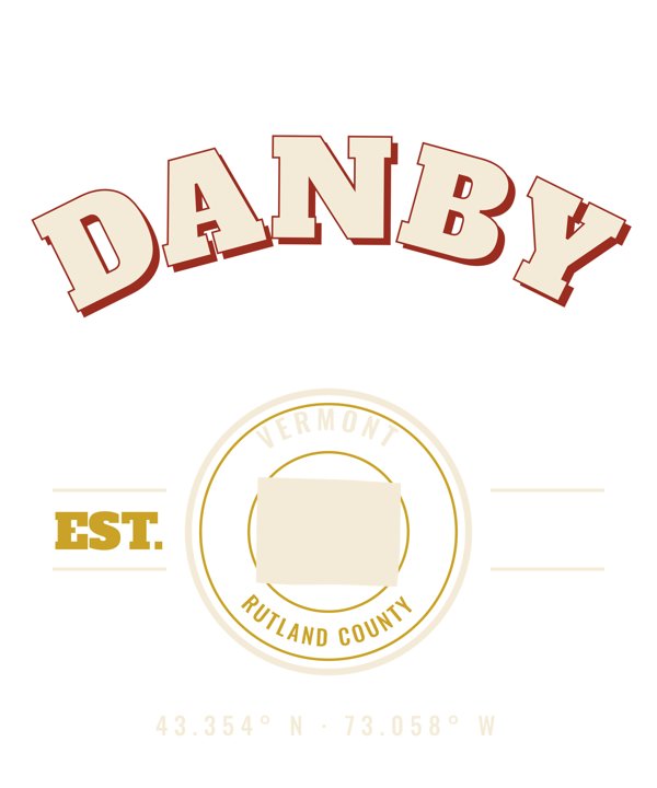 Danby Est. Tee artwork detail