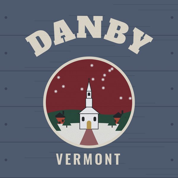 Danby Hometown Wood Sign artwork detail