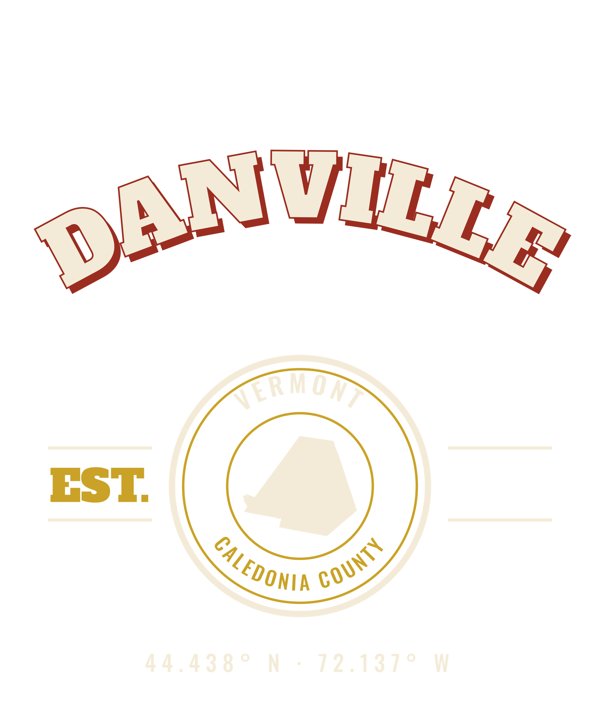 Danville Varsity Crewneck artwork detail