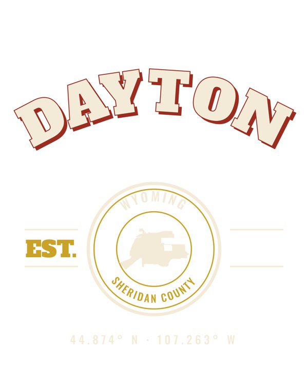 Dayton Varsity Crewneck artwork detail