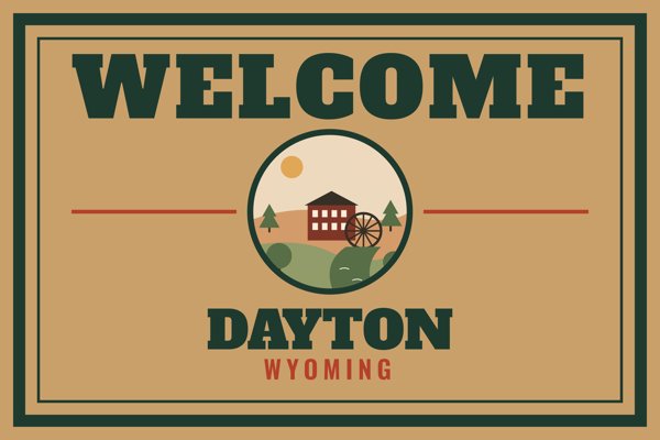 Dayton Welcome Doormat artwork detail