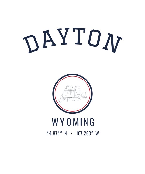 Dayton Est. Tumbler artwork detail