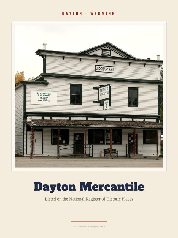 Dayton Dayton Mercantile Landmark Print artwork detail