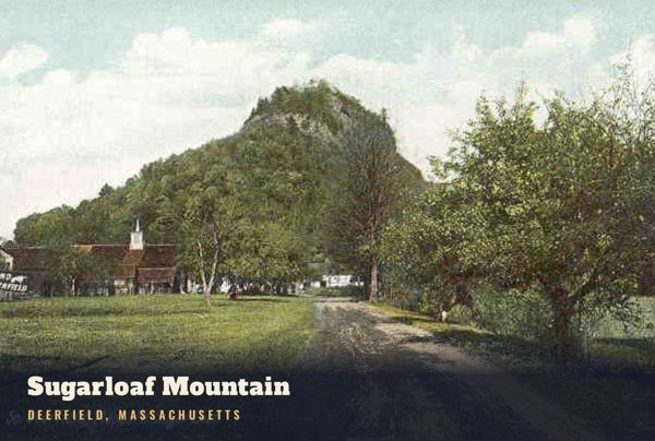 Deerfield Sugarloaf Mountain Postcard artwork detail