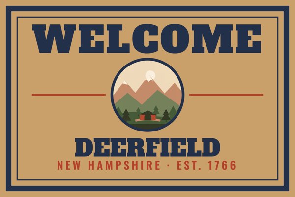 Deerfield Welcome Doormat artwork detail