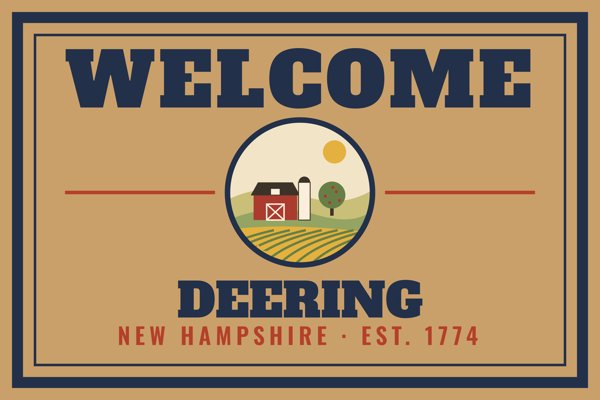 Deering Welcome Doormat artwork detail