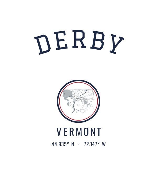 Derby Est. Tumbler artwork detail