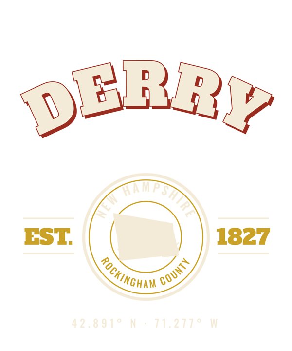 Derry Est. Tee artwork detail