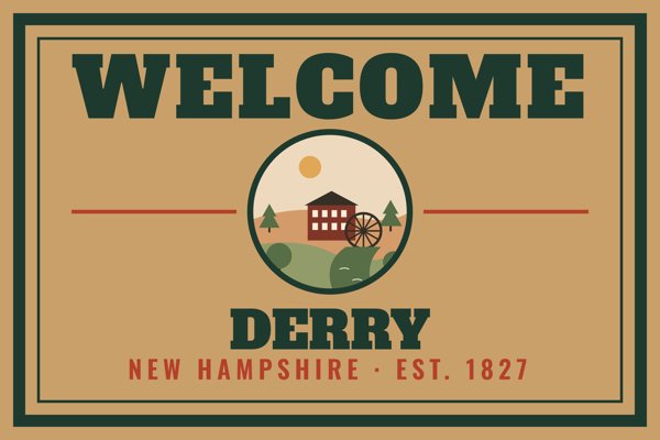 Derry Welcome Doormat artwork detail