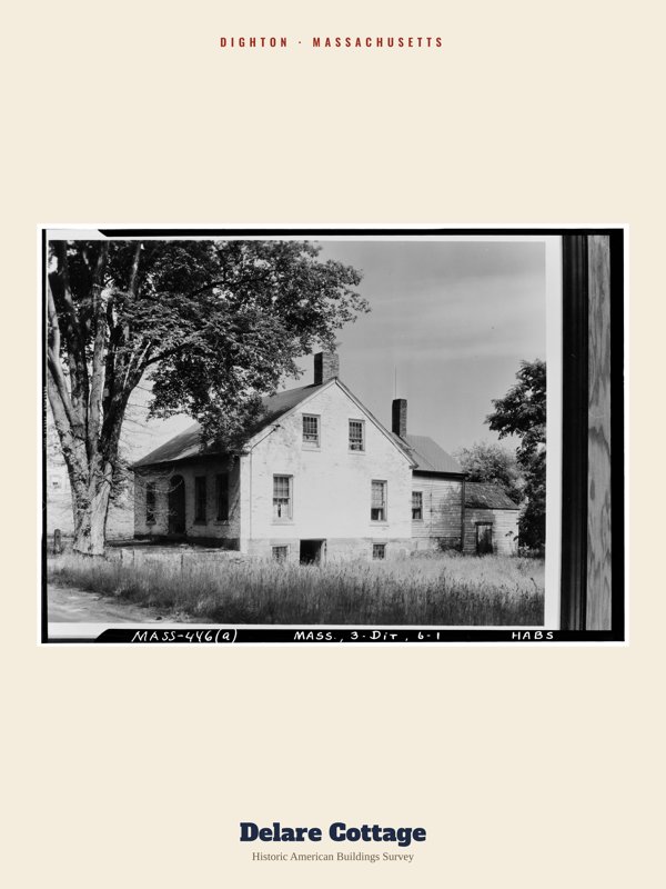 Dighton Delare Cottage Archive Print artwork detail