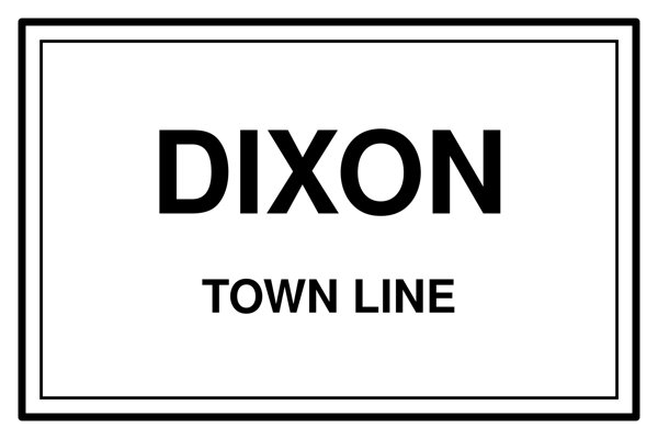 Dixon Town Line Mug artwork detail