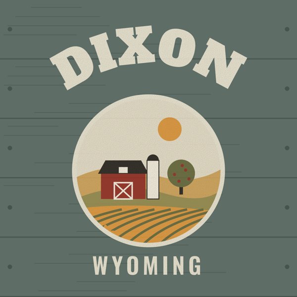 Dixon Hometown Wood Sign artwork detail