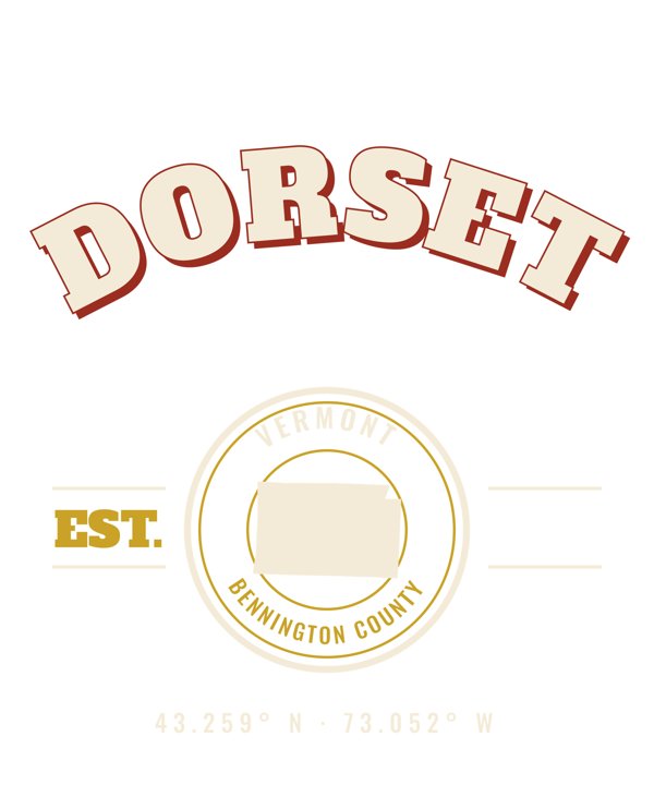 Dorset Varsity Crewneck artwork detail