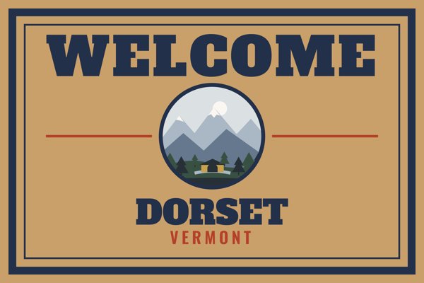Dorset Welcome Doormat artwork detail