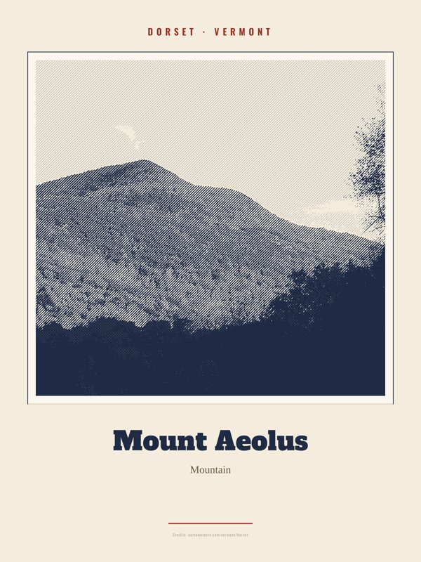 Dorset Mount Aeolus Landmark Print artwork detail