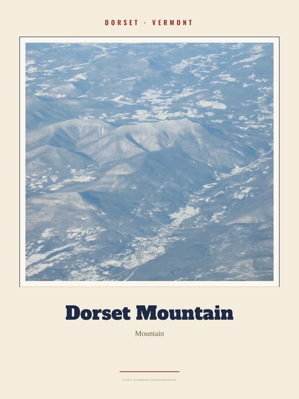 Dorset Dorset Mountain Landmark Print artwork detail