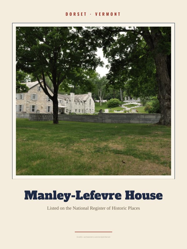 Dorset Manley-Lefevre House Landmark Print artwork detail