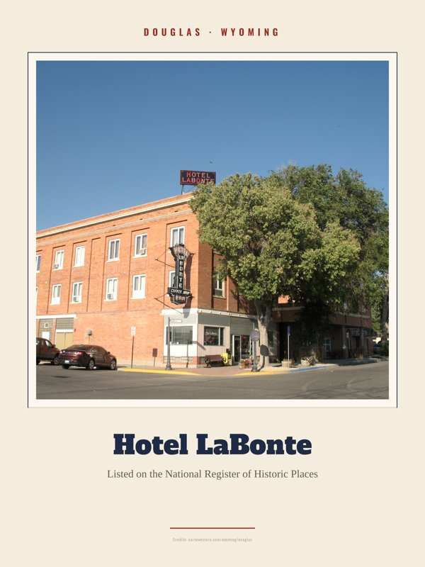 Douglas Hotel LaBonte Landmark Print artwork detail