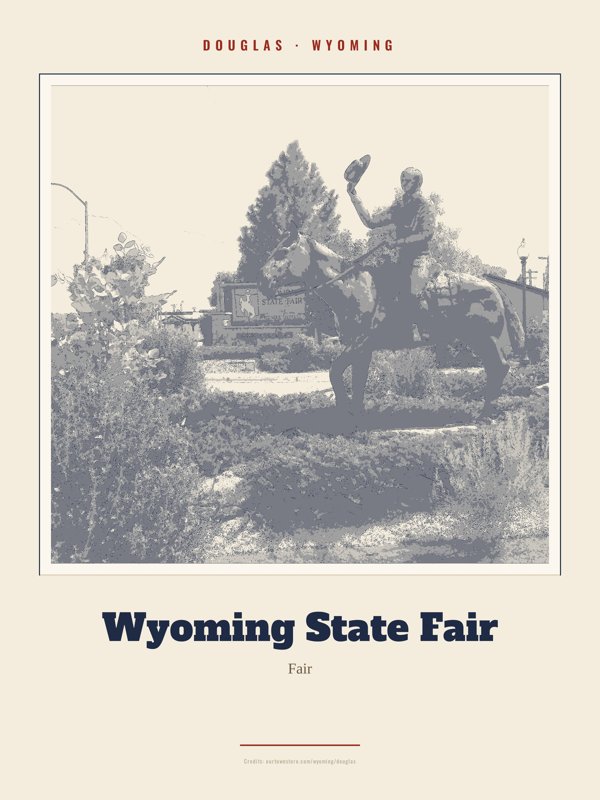 Douglas Wyoming State Fair Landmark Print artwork detail