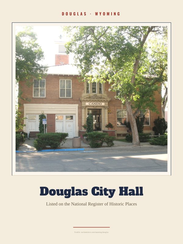 Douglas Douglas City Hall Landmark Print artwork detail