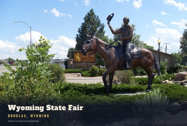 Douglas Wyoming State Fair Postcard artwork detail