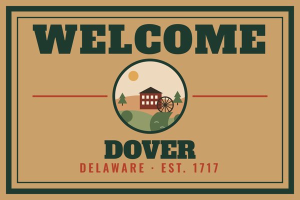 Dover Welcome Doormat artwork detail