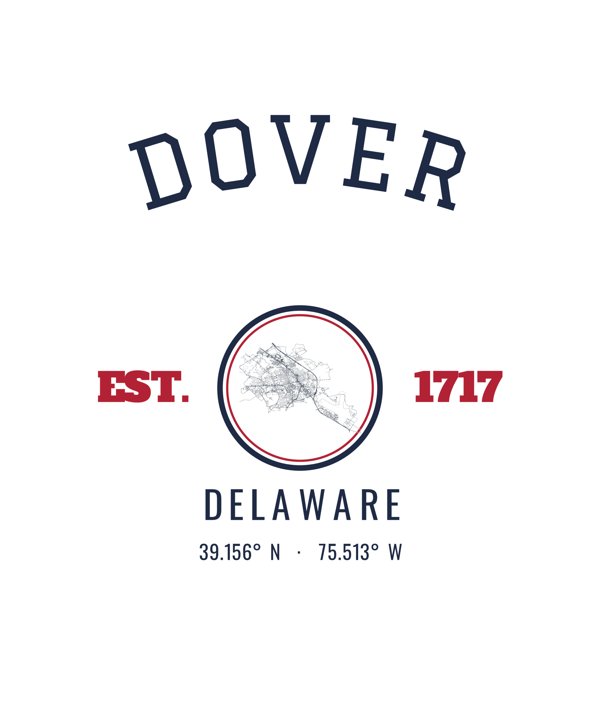 Dover Hometown Ornament artwork detail